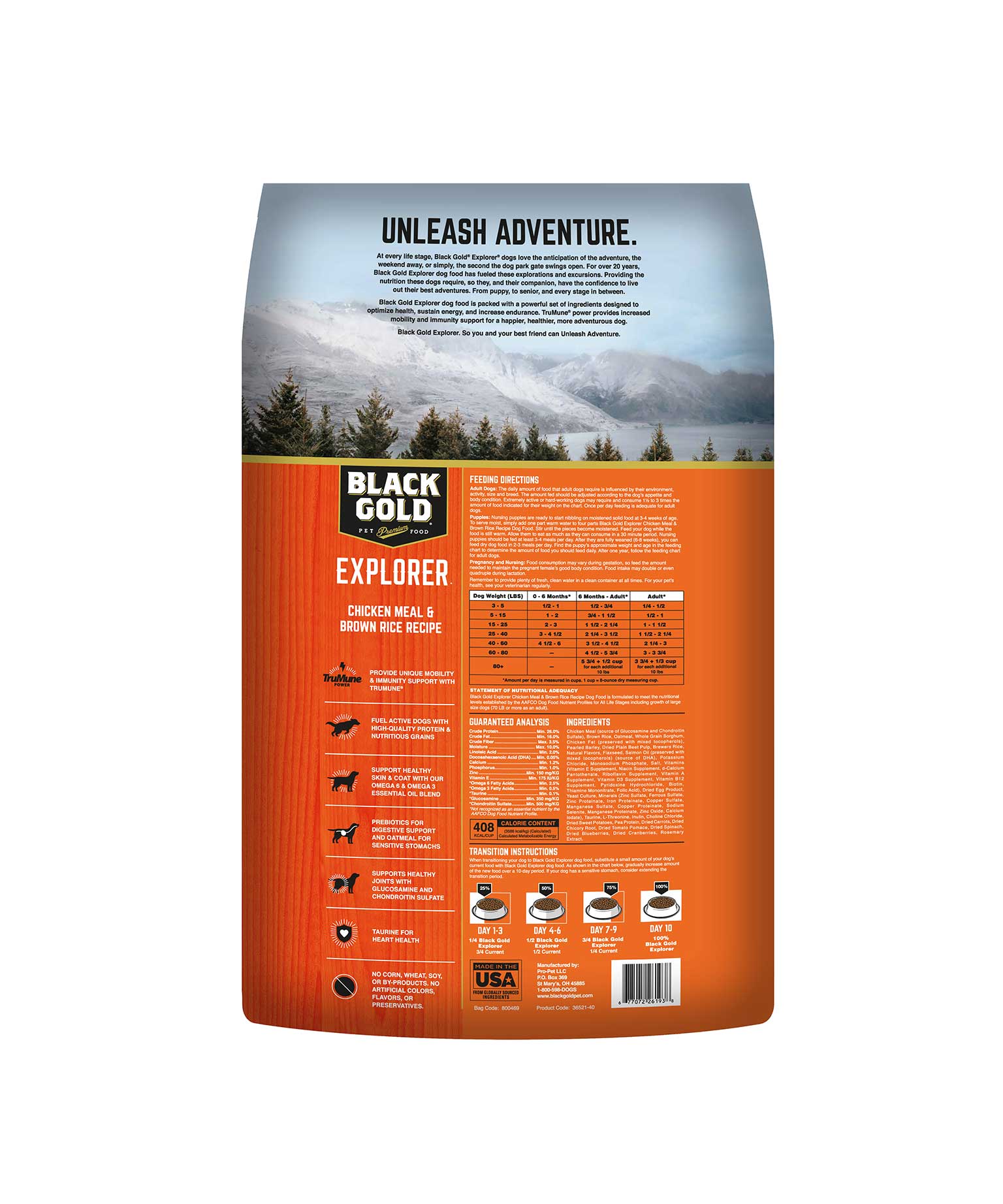 Black gold premium dog food new arrivals