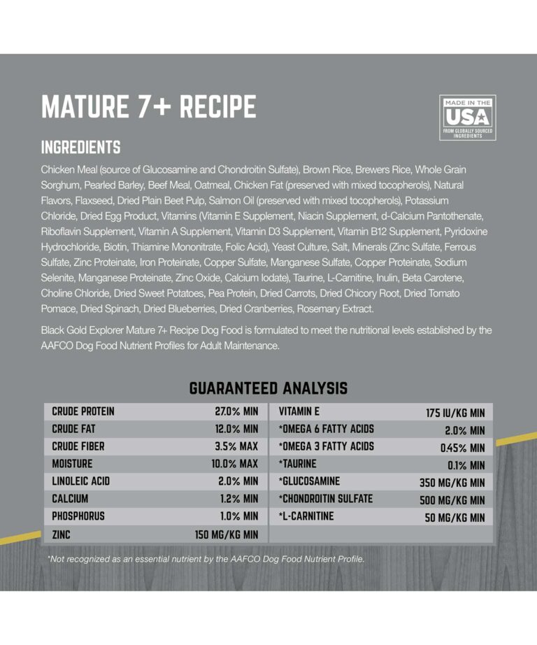 mature 7+ recipe ingredients