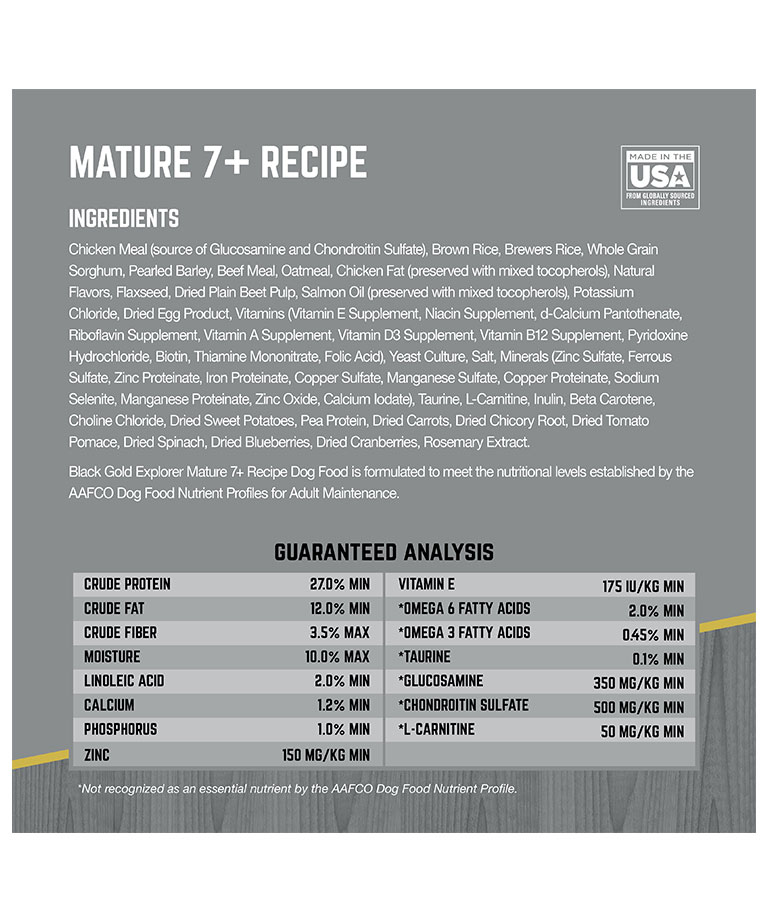 mature 7+ recipe ingredients