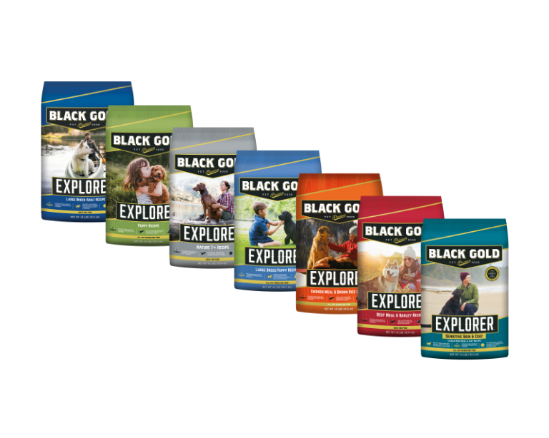 Black Gold Pet Food Bags